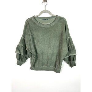 Angela Mara green sweater‎